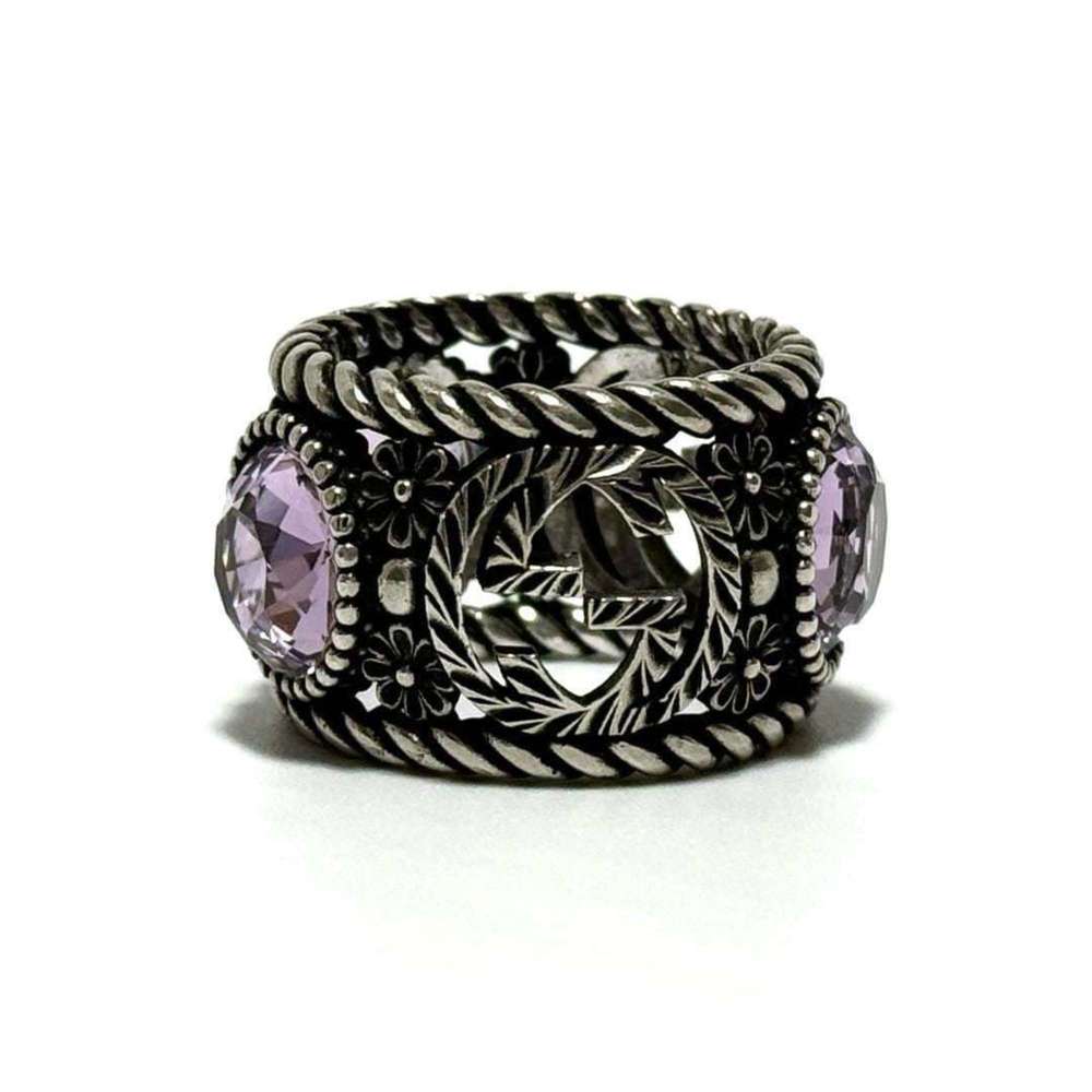 Gucci Women's Interlocking G Ring, Silver - image 4